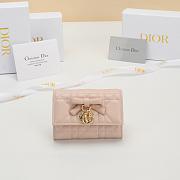 Kitlife Dior Glycine Wallet Pink 11x7.5x3cm  - 1