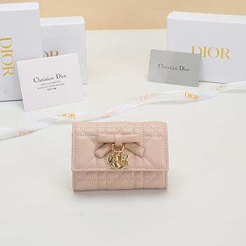Kitlife Dior Glycine Wallet Pink 11x7.5x3cm 
