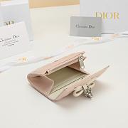 Kitlife Dior Glycine Wallet Pink 11x7.5x3cm  - 4