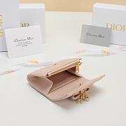 Kitlife Dior Glycine Wallet Pink 11x7.5x3cm  - 3