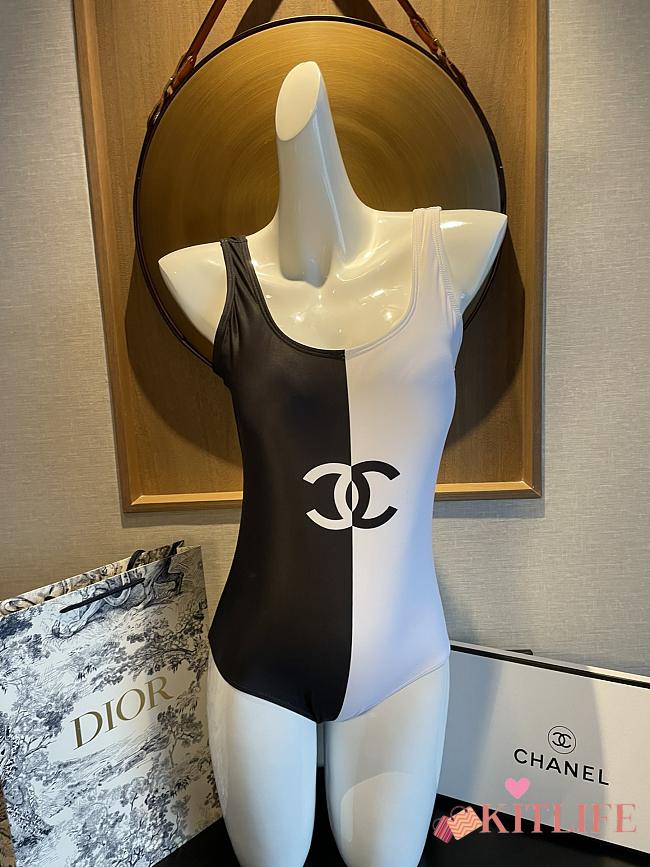 Kitlife Chanel Swimsuit Black & White 1 - 1