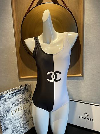 Kitlife Chanel Swimsuit Black & White 1