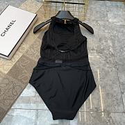 Kitlife Chanel CC Swimsuit Set In Black  - 4