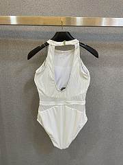 Kitlife Chanel CC Swimsuit Set In White - 5
