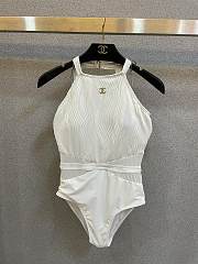 Kitlife Chanel CC Swimsuit Set In White - 6
