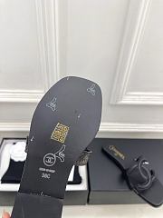 Kitlife Chanel CC Cut Out Mules Sandals Black Quilted Lambskin  - 5