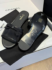 Kitlife Chanel Bow-tie Mesh Mules Black - 2