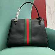 Kitife Gucci Paparazzo Large Top Handle Bag Black Leather ‎875019 37x29x13cm  - 5
