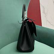 Kitife Gucci Paparazzo Large Top Handle Bag Black Leather ‎875019 37x29x13cm  - 4