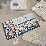 Kitlife Dior Dioramour Revolution Flowers Square Scarf White 90x90cm  - 2