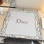 Kitlife Dior Dioramour Revolution Flowers Square Scarf Blue 90x90cm  - 1