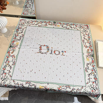 Kitlife Dior Dioramour Revolution Flowers Square Scarf Blue 90x90cm 