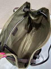 Kitlife Prada Route Large Leather Bag Green Khaki 1BC293 39x33cm  - 2