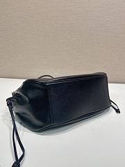 Kitlife Prada Small Black Leather Bag 1BC296 27x18x9.5cm - 3