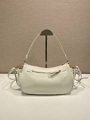 Kitlife Prada Small White Leather Bag 1BC296 27x18x9.5cm  - 6