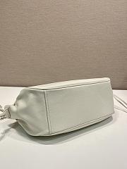 Kitlife Prada Small White Leather Bag 1BC296 27x18x9.5cm  - 2