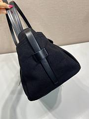 Kitlife Prada Route Large Black Leather Tote Bag 1BG644 34x25x17cm - 6