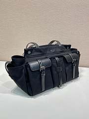 Kitlife Prada Route Large Black Leather Tote Bag 1BG644 34x25x17cm - 5