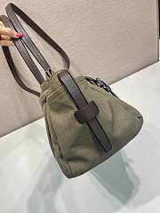 Kitlife Prada Small Green Khaki Leather Bag 1BC296 27x18x9.5cm  - 6