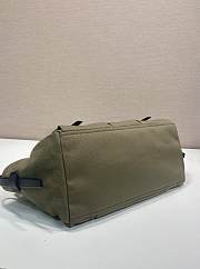 Kitlife Prada Small Green Khaki Leather Bag 1BC296 27x18x9.5cm  - 4
