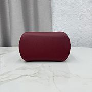 Kitlife Dior Small Dior Médaillon Bucket Bag Burgundy Calfskin M1531 19.5x18.5x11.5cm  - 4