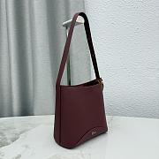 Kitlife Dior Small Dior Médaillon Bucket Bag Burgundy Calfskin M1531 19.5x18.5x11.5cm  - 2