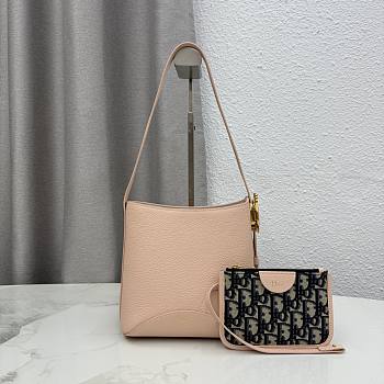 Kitlife Dior Small Dior Médaillon Bucket Bag Blush Pink Calfskin M1531 19.5x18.5x11.5cm 