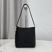 Kitlife Dior Small Dior Médaillon Bucket Bag Black Calfskin M1531 19.5x18.5x11.5cm  - 6