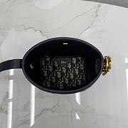 Kitlife Dior Small Dior Médaillon Bucket Bag Blue Dior Oblique Jacquard M1531 19.5x18.5x11.5cm  - 6