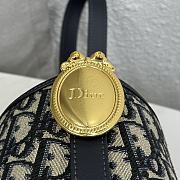 Kitlife Dior Small Dior Médaillon Bucket Bag Blue Dior Oblique Jacquard M1531 19.5x18.5x11.5cm  - 2