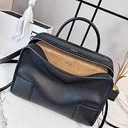 Kitlife Loewe Black Leather Amazona 180 Top-handle Bag 34.5x14x27cm - 5