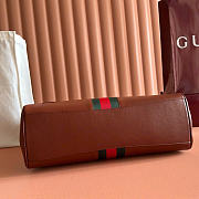 Kitife Gucci Paparazzo Large Top Handle Bag Brown Leather ‎875019 37x29x13cm - 5