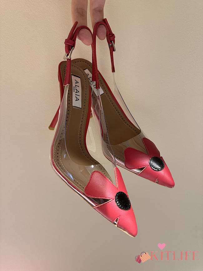 Kitlife Alaia Red Bloom Slingbacks 100cm - 1