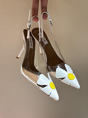 Kitlife Alaia White Bloom Slingbacks 100cm - 1