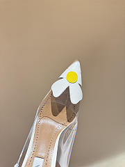 Kitlife Alaia White Bloom Slingbacks 100cm - 4