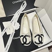 Kitlife Chanel Vintage Kangpeng Ballet Shoes White & Black - 1