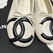 Kitlife Chanel Vintage Kangpeng Ballet Shoes White & Black - 2
