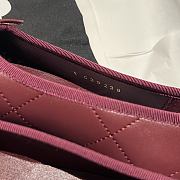 Kitlife Chanel Vintage Kangpeng Ballet Shoes Burgundy & White  - 3