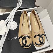 Kitlife Chanel Vintage Kangpeng Ballet Shoes Beige & Black - 1