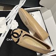 Kitlife Chanel Vintage Kangpeng Ballet Shoes Beige & Black - 2