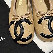 Kitlife Chanel Vintage Kangpeng Ballet Shoes Beige & Black - 3