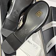 Kitlife Chanel Vintage Cambon Flat Sandals Black - 6