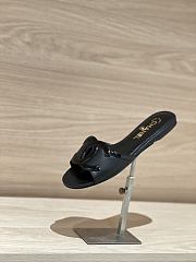 Kitlife Chanel Vintage Cambon Flat Sandals Black - 5