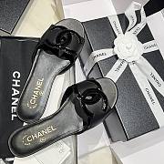 Kitlife Chanel Vintage Cambon Flat Sandals Black - 2