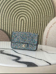 Kitlife Chanel 26C Green Multicolored Rhinestones 20cm - 1