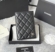 Kitlife Chanel Caviar Quilted Passport Holder Black AP3197 14.5×10.5×2cm - 1