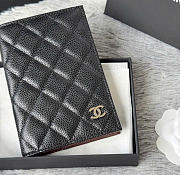 Kitlife Chanel Caviar Quilted Passport Holder Black AP3197 14.5×10.5×2cm - 2