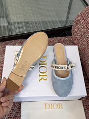 Kitlife Dior J'Adior Mules Blue Suede - 6