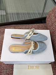 Kitlife Dior J'Adior Mules Blue Suede - 4