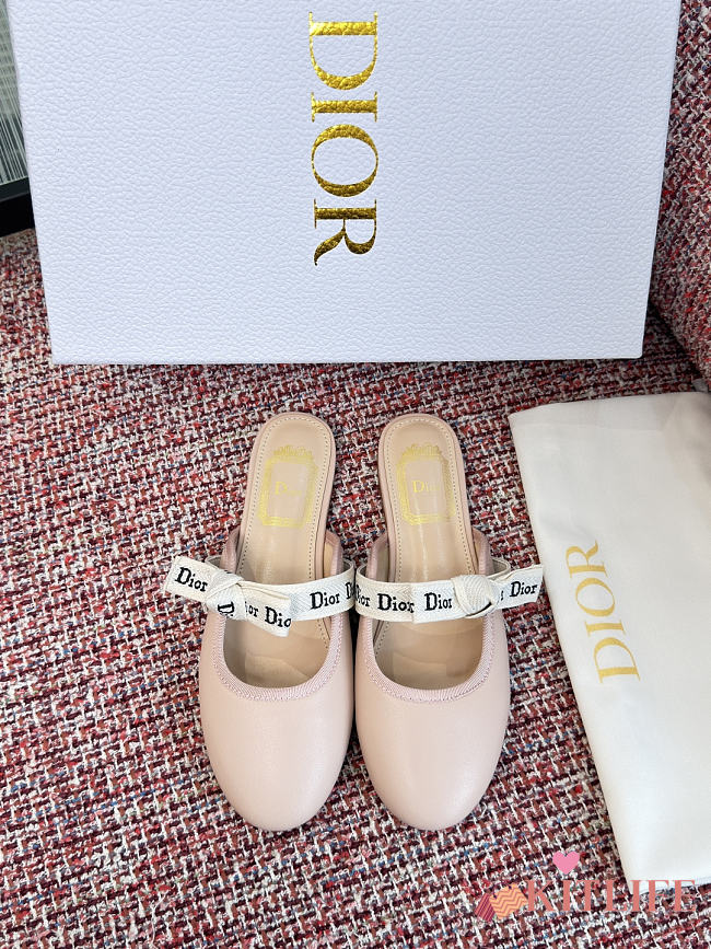 Kitlife Dior J'Adior Mules Light Pink Lambskin - 1